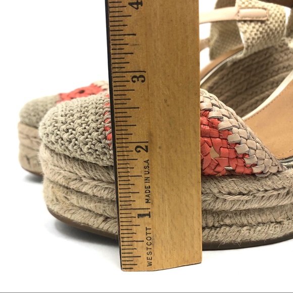 COACH crochet wedge sandals, size 9 - Picture 7 of 16